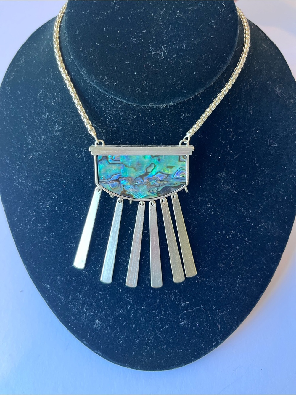 Kendra Scott Ellen Gold Tone Abalone Necklace